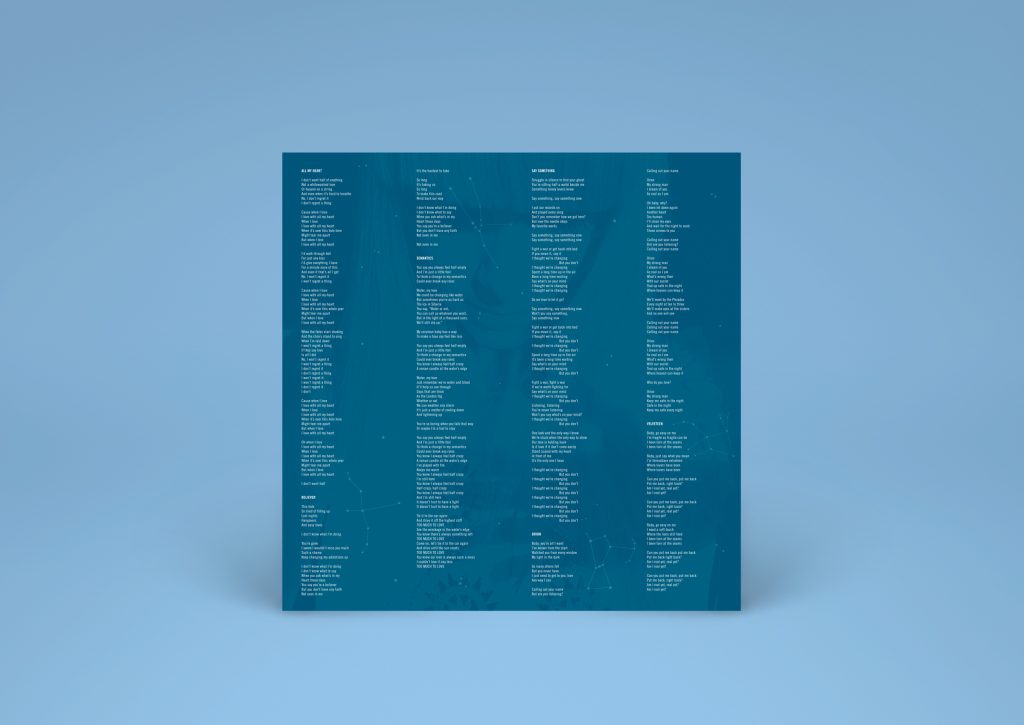 The Mynabirds - Lovers Know - LP insert design