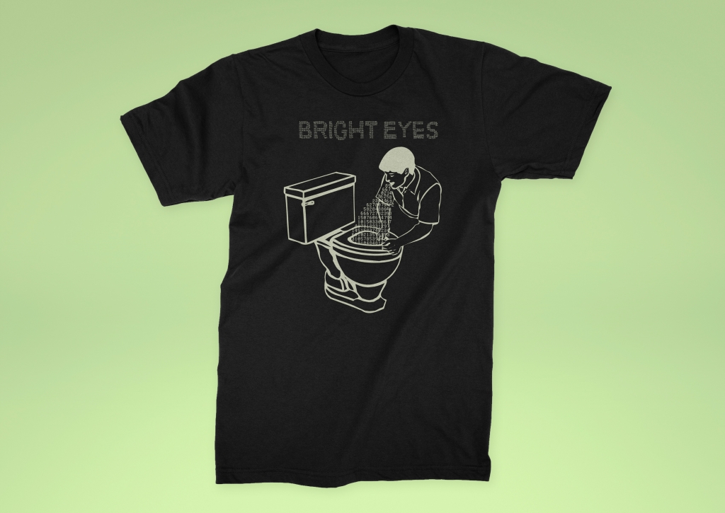 Bright Eyes - Digital Ash in a Digital Urn t-shirt design