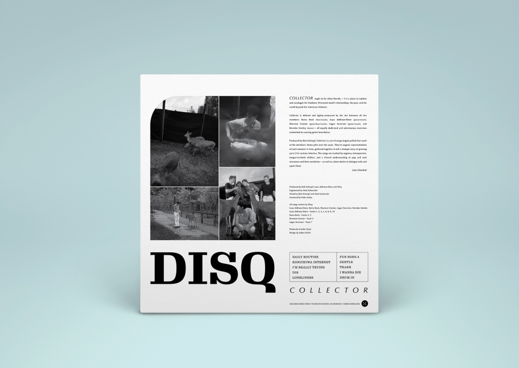 Disq - Collector - LP packaging design back view