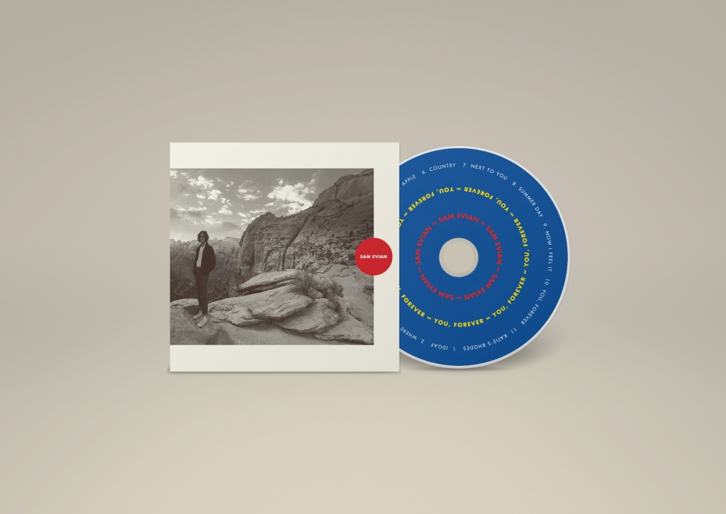 Sam Evian - You, Forever CD packaging design