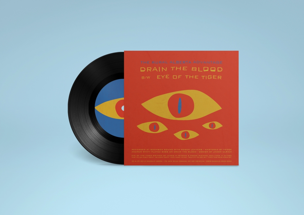 The Rural Alberta Advantage - Drain the Blood - 7 inch design